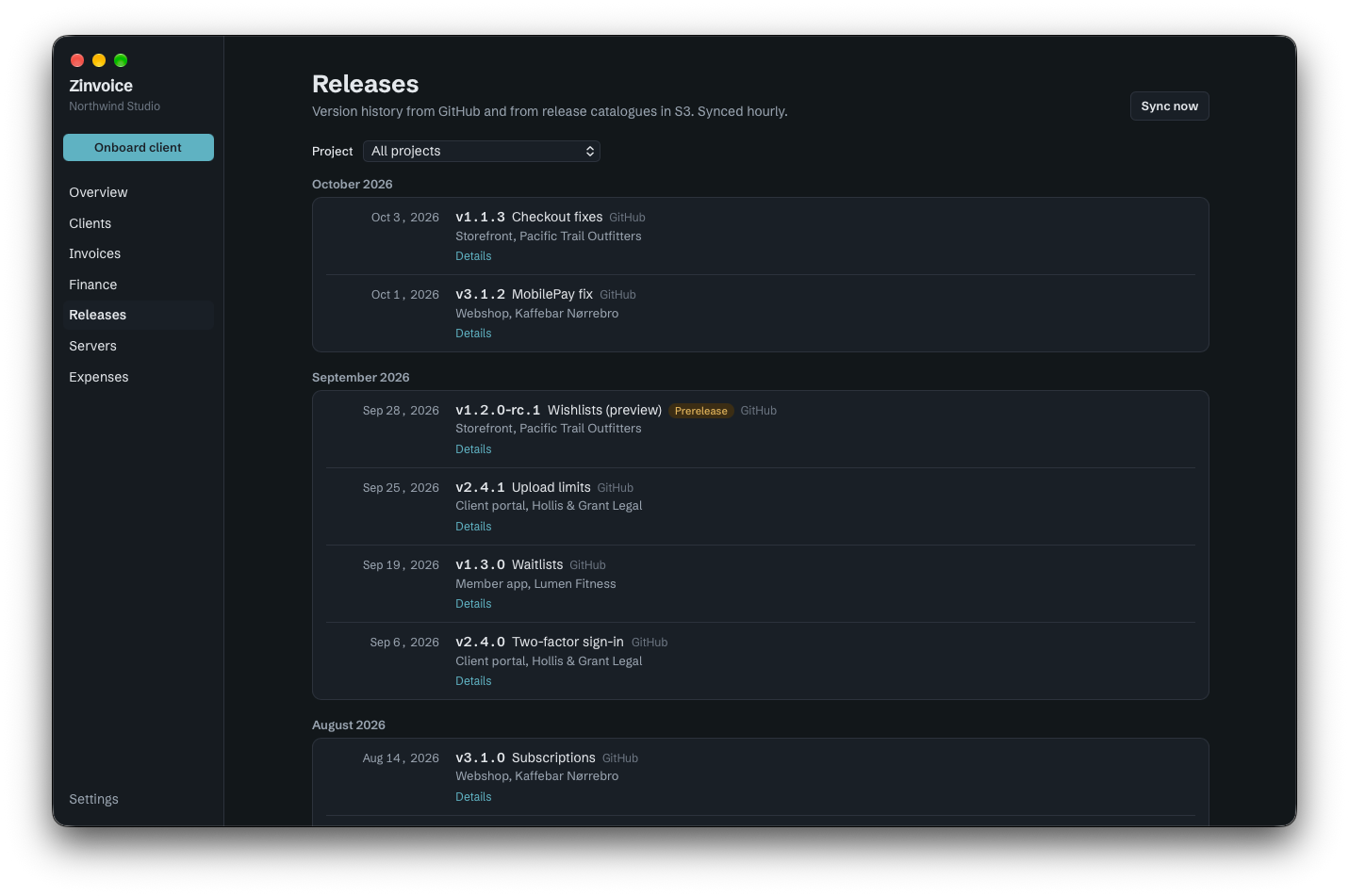 Releases